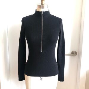 Wilfred Half Zip Pullover Wool Sweater